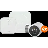 Tado Bedrade Slimme Thermostaat X Multi Room Startpakket 2e Generatie (4 Radiatorknoppen)