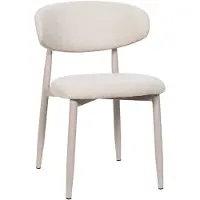 Giga Meubel Eetkamerstoel Alexia Beige/Beige - - Set van 2