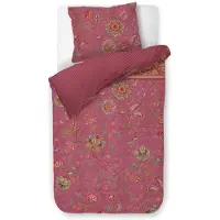 Pip studio Dekbedovertrek Mumbai Evening Dark Pink Percal-140 x 200 / 220 cm | 1-Persoons