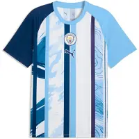 Puma Manchester City warm-up-shirt voor Heren, Blauw/Wit, Maat S