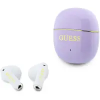 GUESS Draadloze oordopjes voor Oordopjes - TWS Glossy Gold Line Classic - Paars