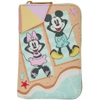 Loungefly Mickey &amp; Minnie Beach Fun Portemonnee