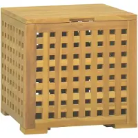 vidaXL Touwkist 40x40x40 cm massief teakhout