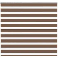vidaXL Zebra rolgordijn 155x150 cm stofbreedte 150,9cm polyester bruin
