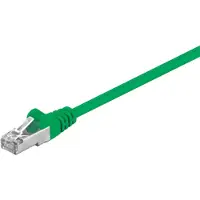 Goobay CAT 5e netwerkkabel, SF/UTP, groen, 3 m, met koper beklede aluminium geleider (CCA)