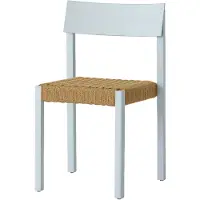 Audo Copenhagen Mauro Eetkamerstoel Linen Blue Oak | Paper Cord