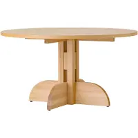 Audo Copenhagen Puffin eettafel eikenfineer Natural Natuurlijk eikenfineer, Ø140 cm