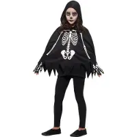 Smiffy Skelet Pakje Kind Halloween Zwart Wit