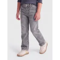 Only Kids KIDS MINI straight leg jeans grey denim Grijs Effen - maat 104
