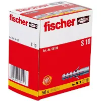 Fischer Plug S Nylon - Diam. 10x50mm - 50 Stuks