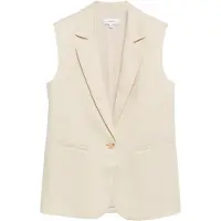 Comma Gilet crème