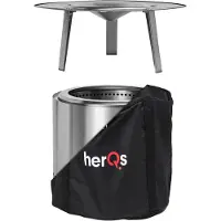 HerQs Blaze Heat Bundle - Blaze Firepit met Heater accessoire voordeelbundel - Rookloze vuurkorf - Geurloze vuurkorf