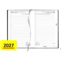 Quantore Kantooragenda 2026 - kort - 1dag/1pagina - zwart