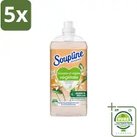 Soupline 5 x - Wasverzachter - Oranjebloesem - 52 Wasbeurten - 1.3L - Grootverpakking - Wasverzachter - Plantaardige Wasverzachter - Wasverzachter Oranjebloesem - Zachte Was - Wasverzachter Biologisch