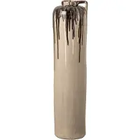 J-Line Vaas - keramiek - beige/bruin - large