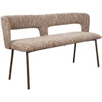 White Label Eetkamerbank Chelsea Brown