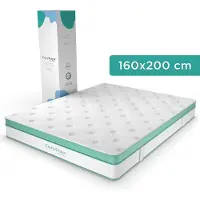 CozySense Hybride Matras 160x200 cm – Tweepersoons Pocketvering – Traagschuim & Koudschuim – 7-Zones – 25 cm Dik – Medium