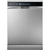 Midea MDWEF1433GSS-W vrijstaande vaatwasser van roestvrij staal