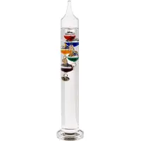 Out of the blue Glazen Galileo Thermometer - 28 cm - Temperatuurmeter
