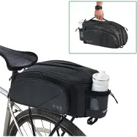 Benza Ibenzoa Bagagedrager tas 11 liter – waterafstotende fietstas gemaakt van 900D Oxford materiaal met een Polyurethancoating, reflecterende elementen, houder voor drinkflessen, verstelbare schouderriem