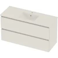 Basic Line Coach 46 Badmeubel 120x46cm - Greeploos - Wastafel Midden - 1 Kraangat - Ice White - Badkamermeubels, Badmeubel Sets - 8718835830335