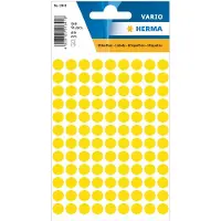 Herma Multipurpose-etiketten, Ø 8 mm, rond geel, permanent hechtend, om met de hand te - 20 stuks