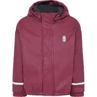 Lego Wear Regenjacke m. Fleece - PU - LWJipe 708 - Bordeaux - - 7 Jahre (122) - Regenjacken