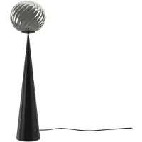 Tom Dixon Whirl cone fat vloerlamp Zilver-zwart