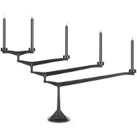 Tom Dixon Spin Kandelaar Zwart - Kaarshouders Ijzer Black - SPC02BLK