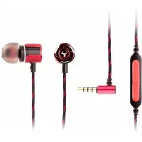 ITek Taurus IE100 In-ear Stereofonisch Bedraad Zwart, Rood mobiele hoofdtelefoon