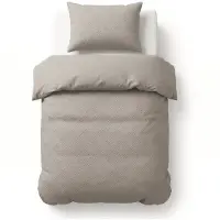 Royal Textile Sleeptime Modern Geo 3D Taupe/Grijs140 x 200/220 cm