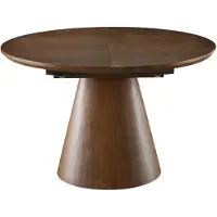 Giga Meubel Eettafel Sivan Walnoot Rond Uitschuifbaar 120-160cm