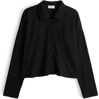 Opus Kort shirt met lange mouwen met borstzak model 'Sawoni'