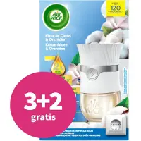 Air Wick Elektrische Luchtverfrisser Starter Kit Katoen & Orchidee 19 ml