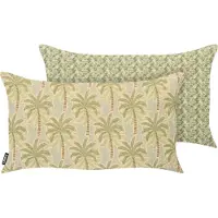 Beliani BARLERIA - Set van 2 tuinkussens - Meerkleurig - Polyester