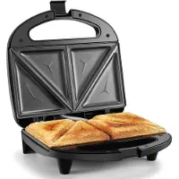 YASHE sandwichmaker - 2 sandwiches - 750 W - zwart