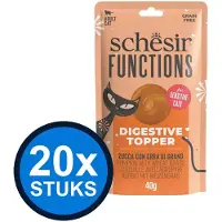 Schesir 24x - Functions Digestion Topper - Kattenvoer - 12x40g