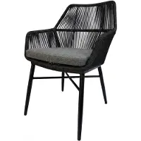 AVH-Collectie Chianti dining tuinstoel zwart rope - Gracebay 161