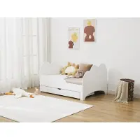 Vente-unique Meegroeibed hout wit 90 x 200 cm, 90 x 140 cm