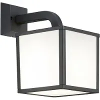 BES LED LED Tuinverlichting - Wandlamp Buitenlamp - Trion Cubirino - 5W - E27 Fitting - Warm Wit 3000K - Waterdicht IP54 - Mat Antraciet - Aluminium