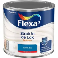 Flexa - Strak In De Lak Binnenlak Hoogglans - 100% Zee - Mengverf - 500 Ml