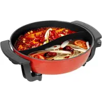 Kavo Hotpot - Hotpot Electrisch - Hotpot Pan - Rood - 39cm x 39cm x 11cm