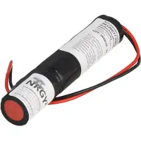 AccuCell Batterij voor noodverlichting 3.6 volt 3000mAh NiMH-batterij met kabels