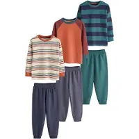 Next - Jongens - Joggingpyjama’s met lange mouwen, set van 3 - Oranje