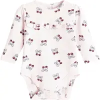 Cool Club Rompertje/body donkerlila / pastelroze