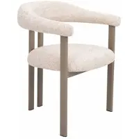 Giga Meubel Eetkamerstoel Odense - Stof - Beige/Taupe - Set van 2