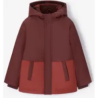 Sissy-Boy Donkerbruine colourblock technische regenjas | Maat: 134-140