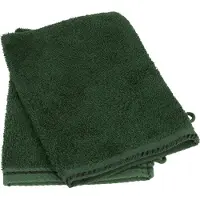 Artg Satijn Biezen Washandschoen (Donkergroen)