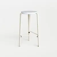 TIPTOE Mi Lou Counter Stool Venezia recycled plastic - 66 cm Cream White