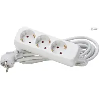 Kopp 3-Weg Artic Wit Tafelcontactdoos Met 5m Snoer - 128690659 [10 stuks]